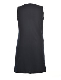 Stylish Style Woven Fabric Sleeveless Short Dress With Zipper In Front For Closure