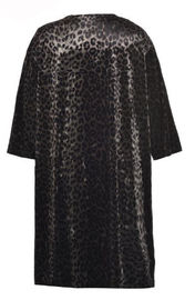 Knitting Print Fabric Full Size Women's Dresses , Soft Half Sleeve Long Velvet Dress